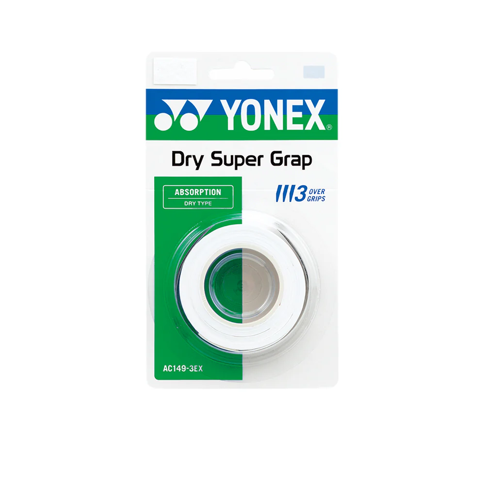 YONEX Dry Super Grap Badminton Grip - White - ONE SIZE