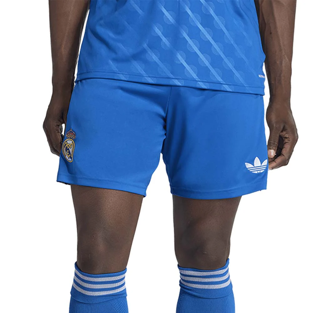 ADIDAS Men's Real Madrid Third 2025/26 Football Shorts - Blue - L (UK SIZE)