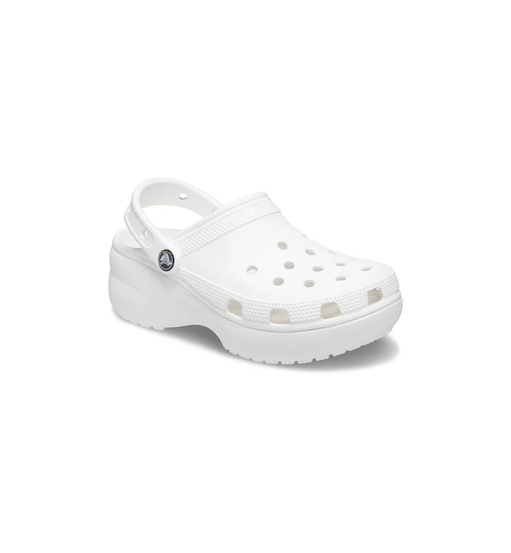 Женские сабо Crocs Classic Platform Clog — цвет белый, Us W10