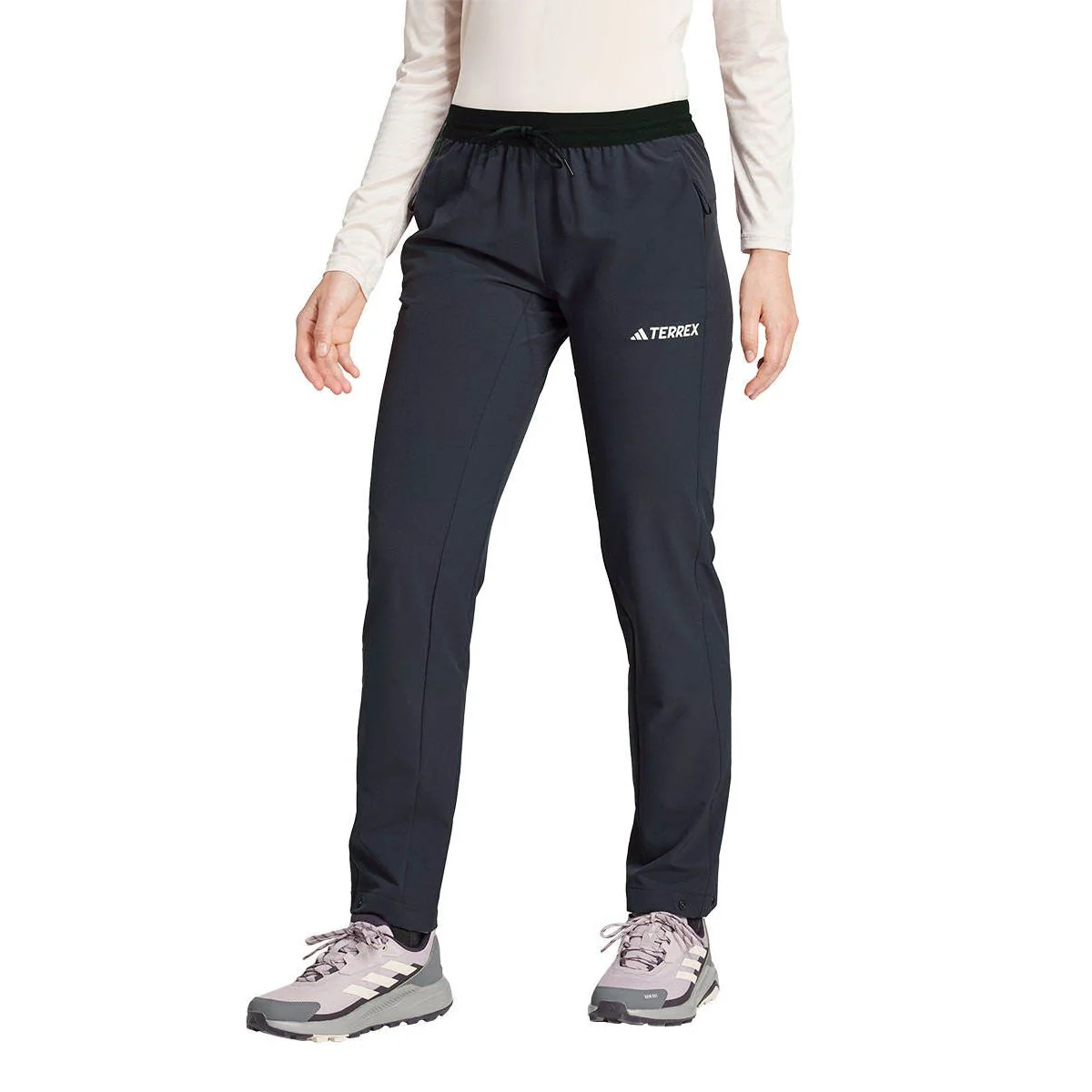 ADIDAS Terrex Liteflex Hiking Tracksuit  Women's Lifestyle Pants - Black - L (ASIAN SIZE)