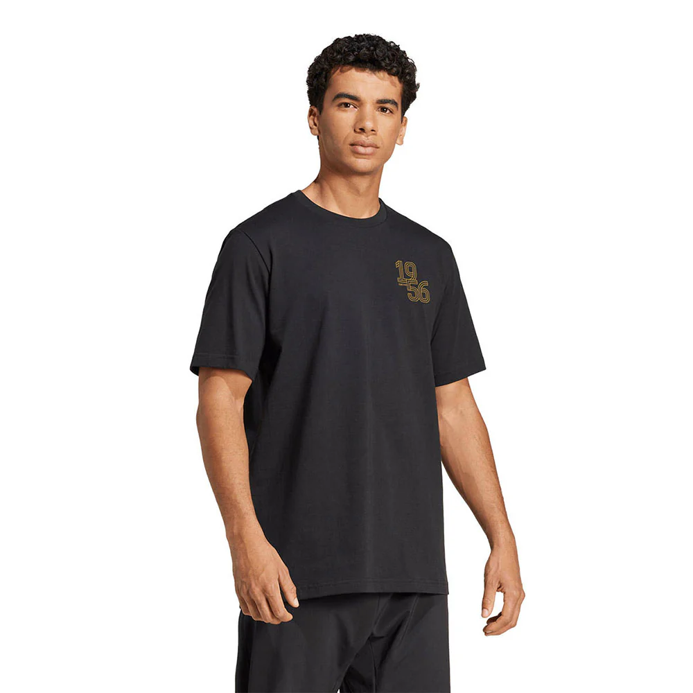 ADIDAS Real Madrid Heavy Cotton Men's Football T-Shirt - Black - 2XL (UK SIZE)