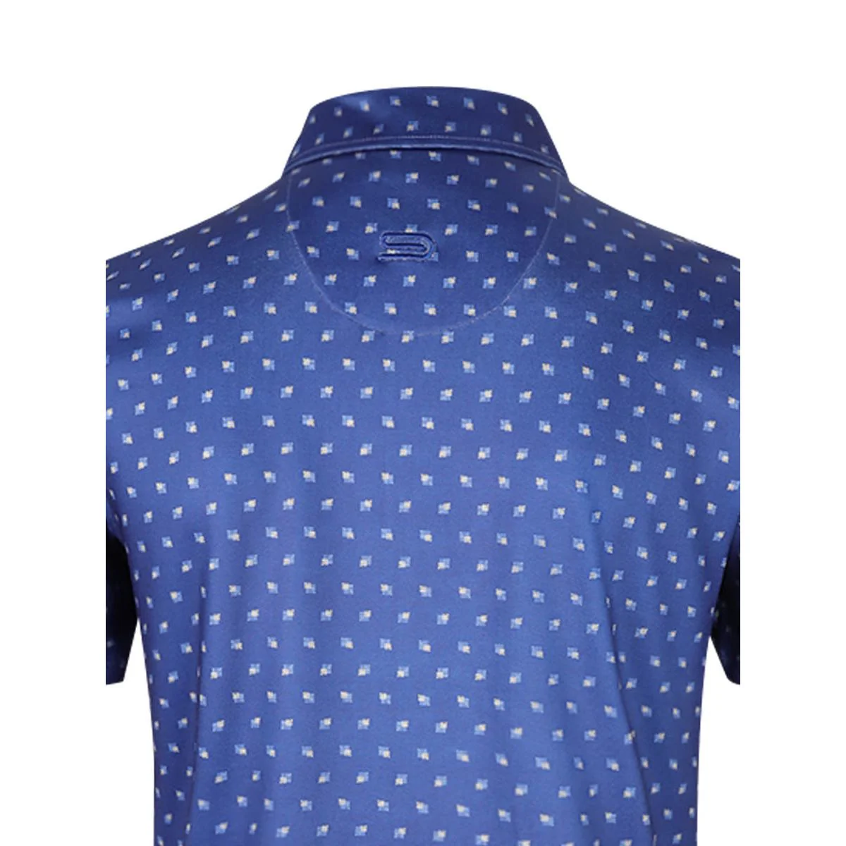 9NINE N24GOPOM07 Men's Golf Polo Shirt - Blue - 2XL (US SIZE)