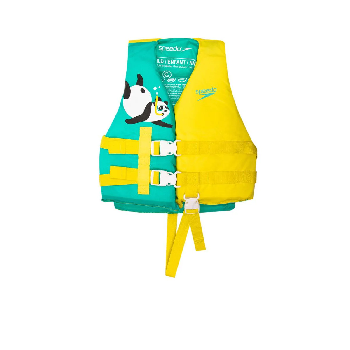 Speedo Child Universal Nylon Pfd Kids Life Vest — цвет зеленый, размер единый размер