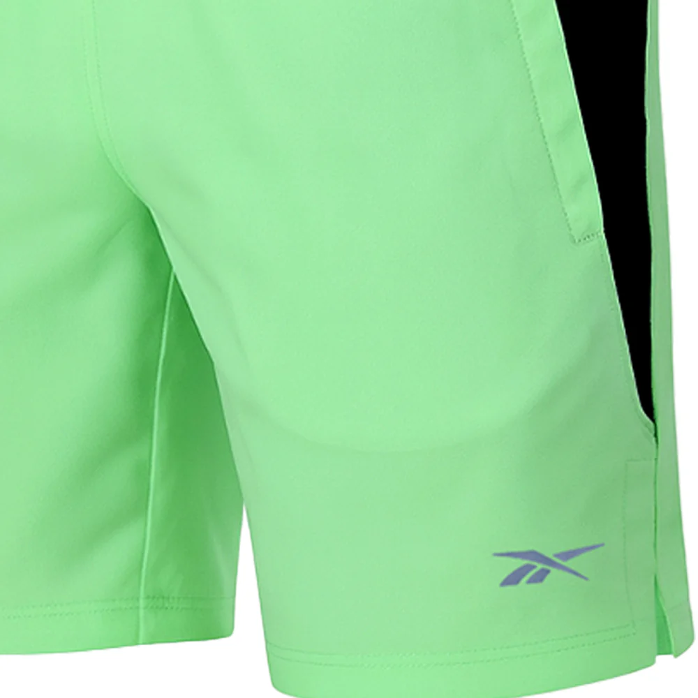 REEBOK Green Men's Running Shorts - Green - L (US SIZE)