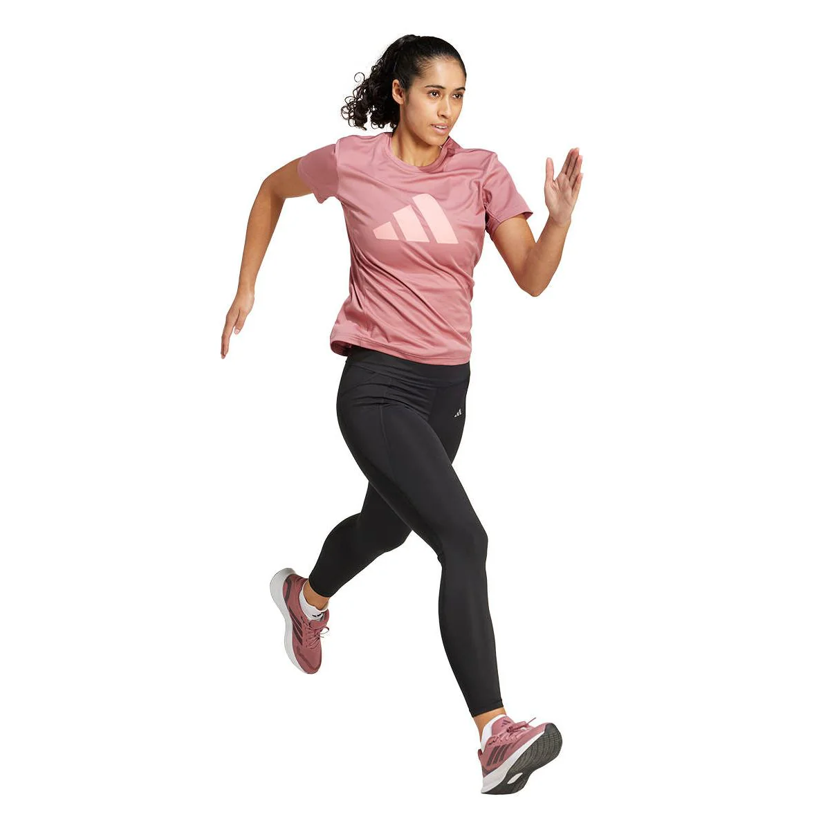 Женская беговая футболка Adidas Run It — цвет розовый, размер 2XL (азиатский размер)