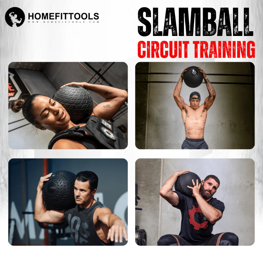 ลูกบอลทุ่มน้ำหนัก Slam Ball แบบปุ่ม- Homefittools - Black - 10 KG