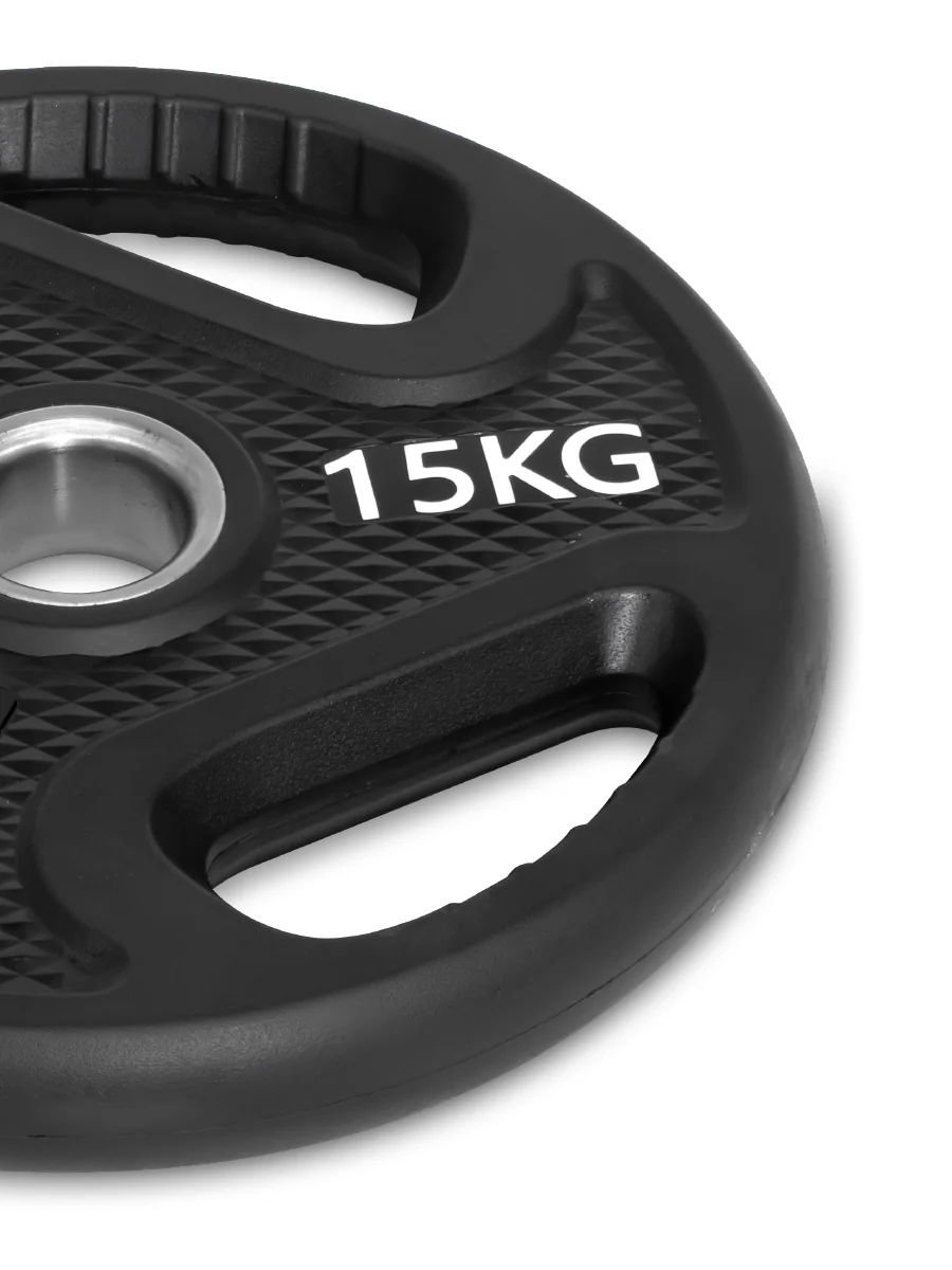 แผ่นน้ำหนัก 1.25-20 กิโล x 2 แผ่น หุ้มยาง (รูขนาด 2 นิ้ว) รุ่น TX1018 - Black - 1.25 KG