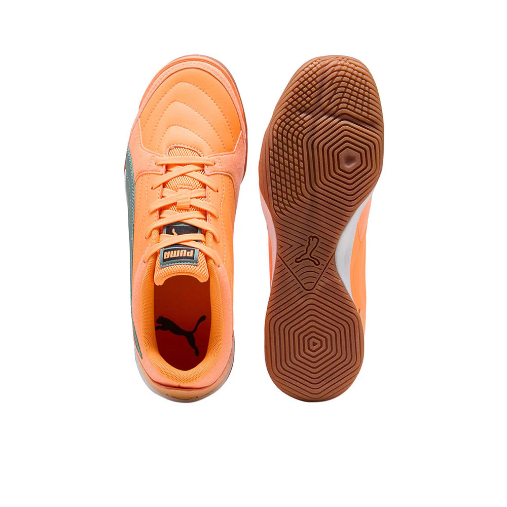 PUMA Pressing IV Men's Futsal Shoes - Orange - UK 10