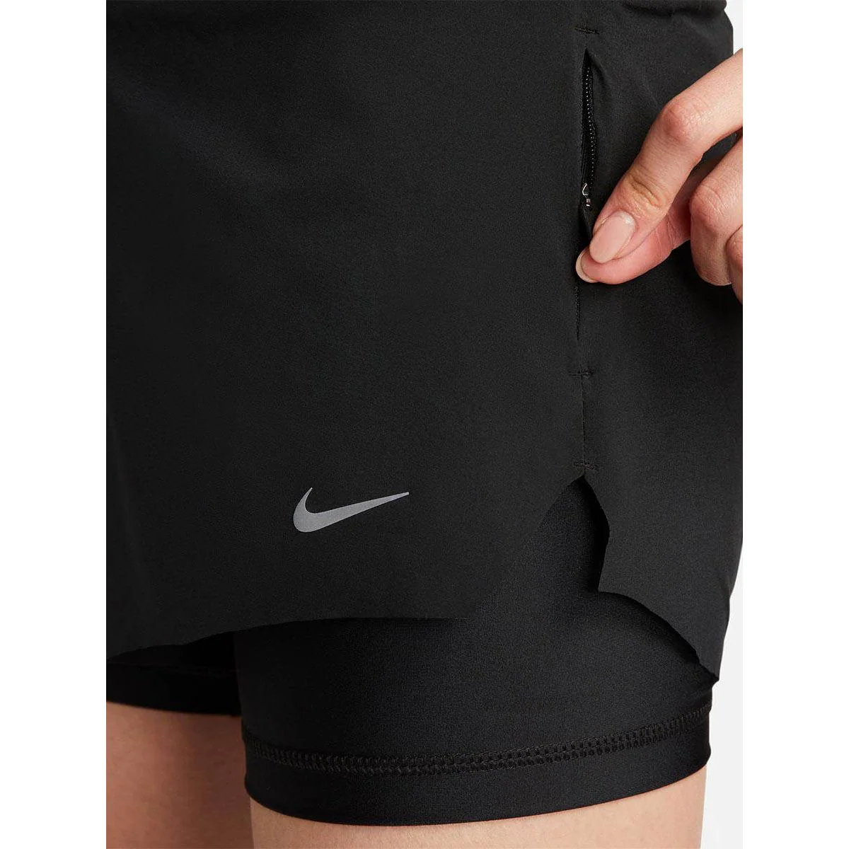 NIKE Dri-FIT Swift Women's Running Shorts - Black - L (ASIAN SIZE)