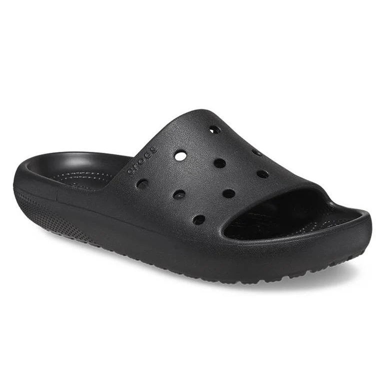 CROCS Classic Slide V2 Unisex Sandals - Black - US M10/W12