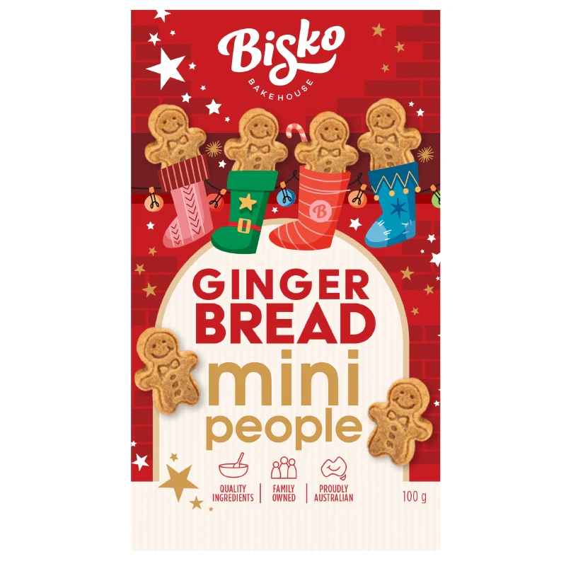 Gift Set บิสโกเบคเฮาส์จิงเจอร์เบรดมินิคุกกี้ขิงรูปคน 100กรัม - Multi Color - ONE SIZE