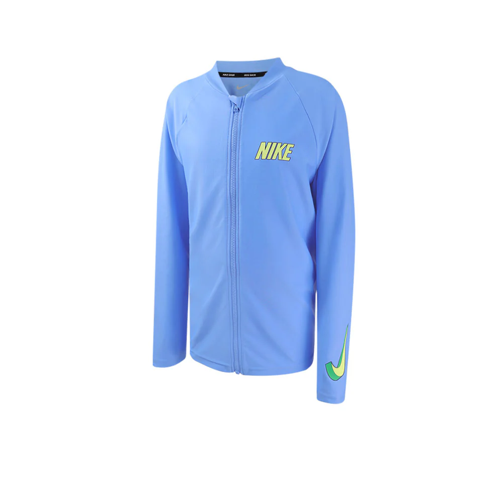 Nike 3-D Swoosh Long-Sleeve Boys Rashguard — цвет синий, размер L (американский размер)