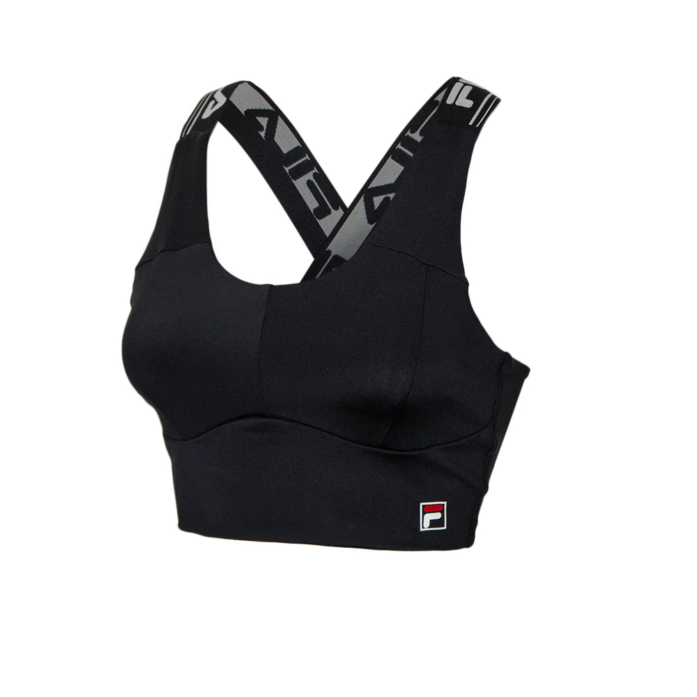 FILA Iconic Women's Sports Bra - Black - 2XL (US SIZE)