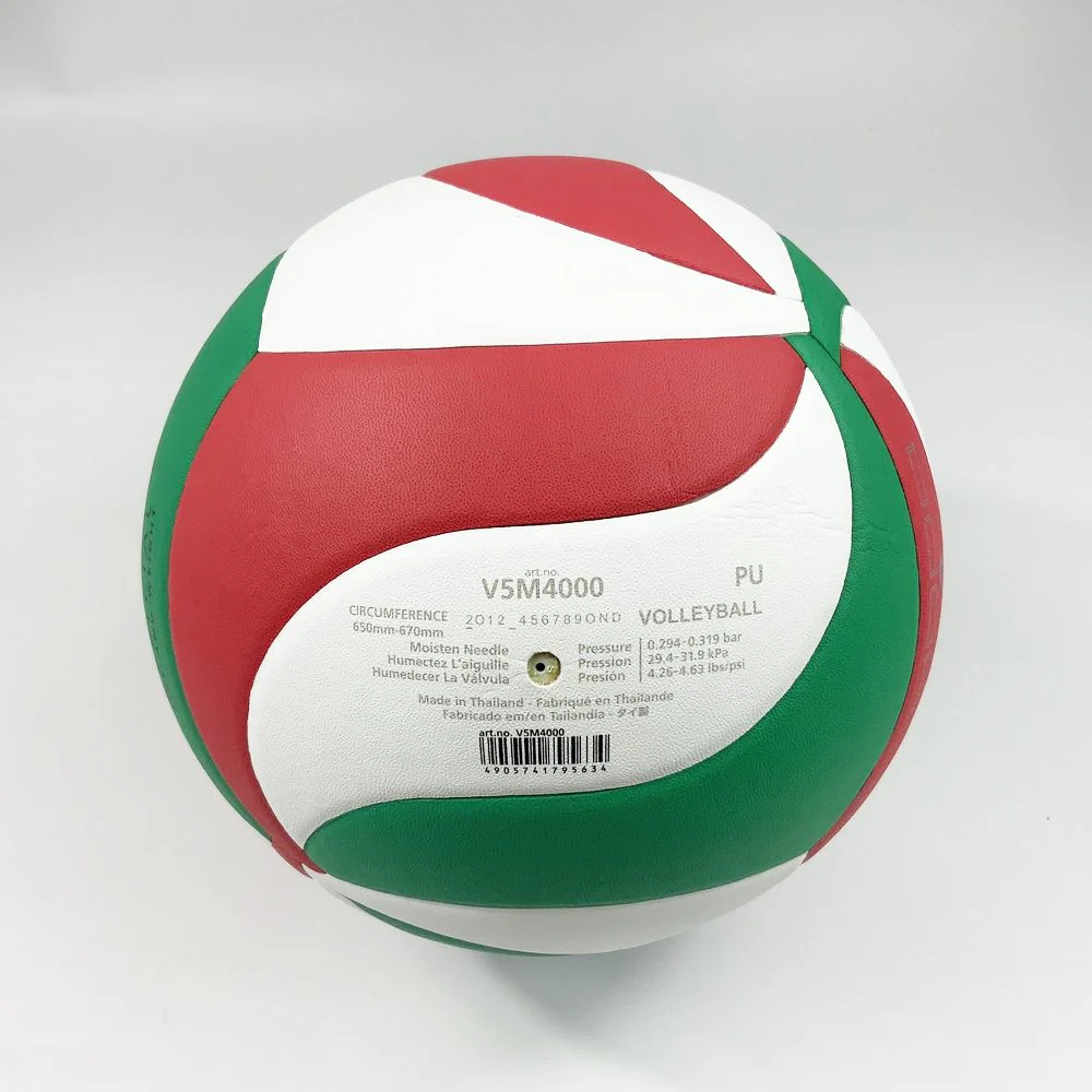 MOLTEN วอลเลย์บอล V5M4000 ลูกวอลเลย์ หนัง PU คุณภาพหนังนิ่มเป็นพิเศษ มีมอก. รุ่นแข่งขัน - Multi color - Volleyball Size 5