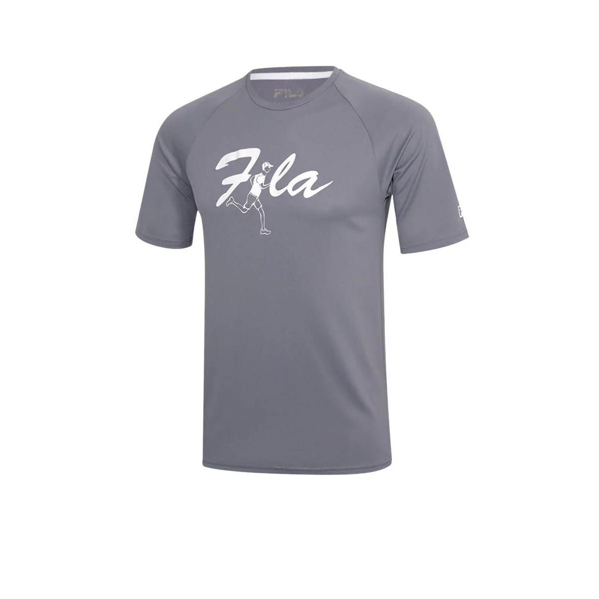 Мужская тренировочная футболка Fila Tennis TSA240814M — цвет серый, размер 2XL (американский размер)