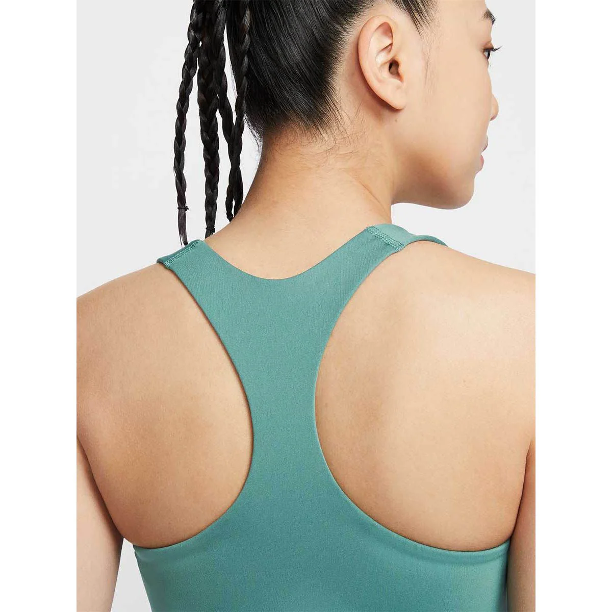 Nike Swoosh Medium-Support Padded Women's Training Tank — цвет зеленый, размер L (азиатский размер)