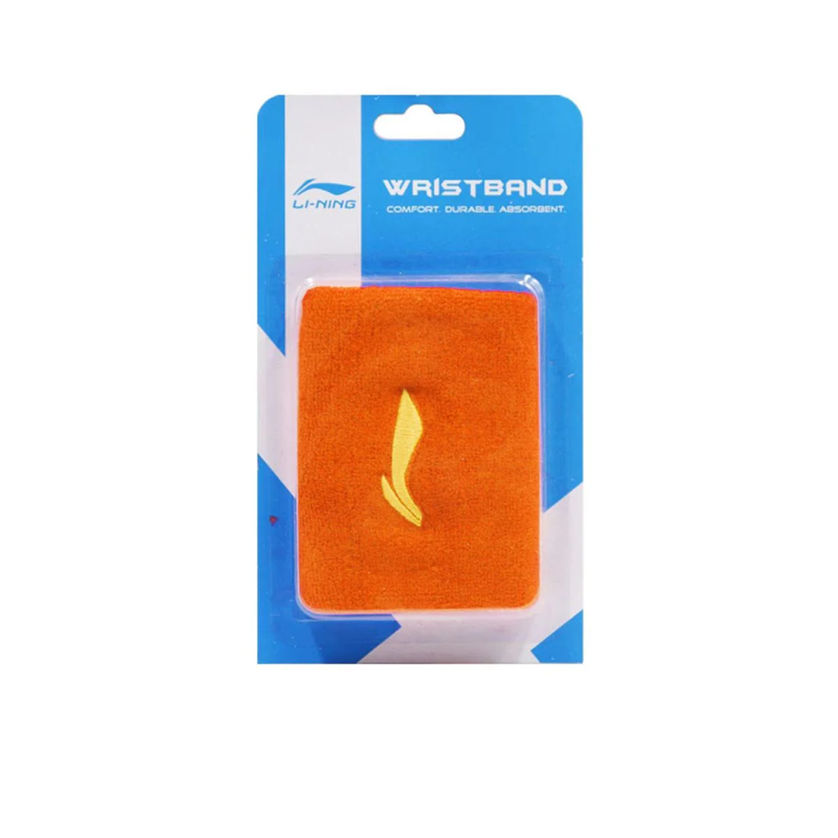 LI-NING AHWE260-4 Unisex Wristband - Orange - ONE SIZE