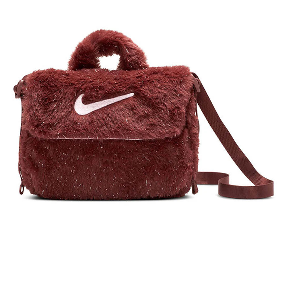 NIKE Faux Fur Girls Crossbody Bag