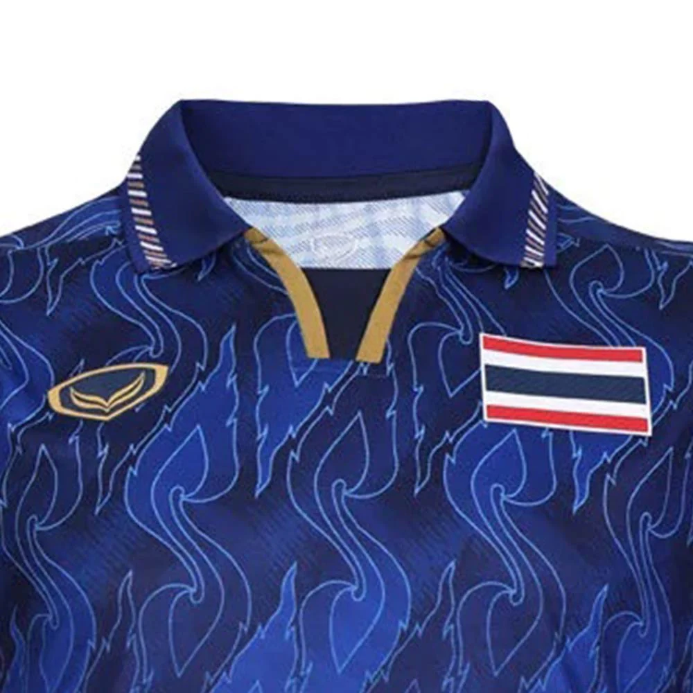 GRAND SPORT Men's Thai National Team Sea Games 2025 Polo Jersey - Blue - 2XL (ASIAN SIZE)