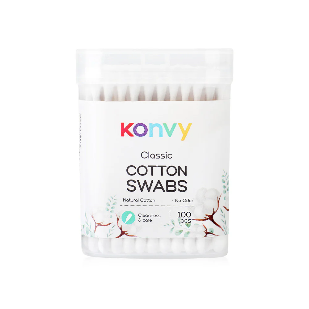 Konvy Cotton Swabs Classic — Classic 100pcs, 100pcs