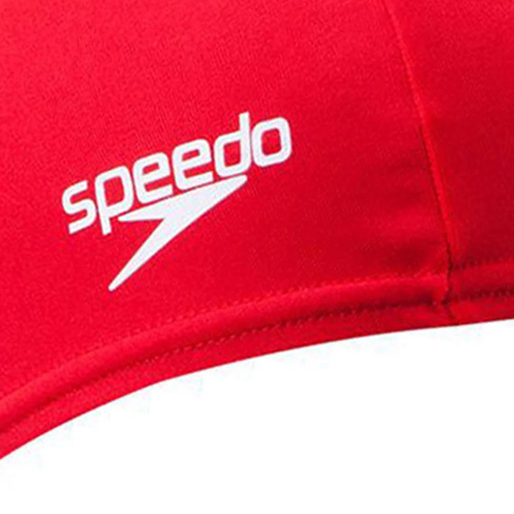SPEEDO Polyester Unisex Swimming Cap - Red - ONE SIZE