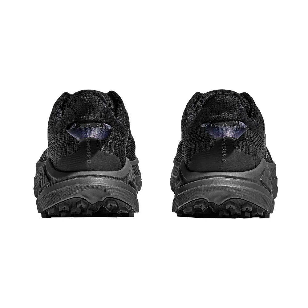 HOKA Challenger 8 Wide Men's Trail Running Shoes - Black - US 10