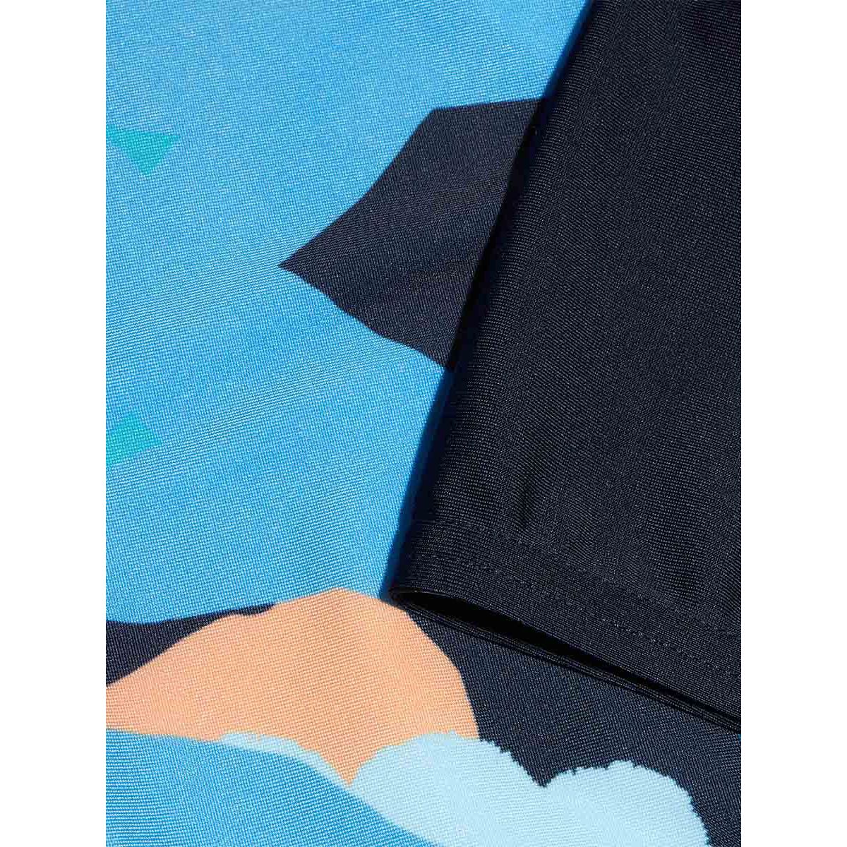 SPEEDO Digital Allover V Cut Jammer Boys Swim Shorts - Blue - 11-12 YEARS