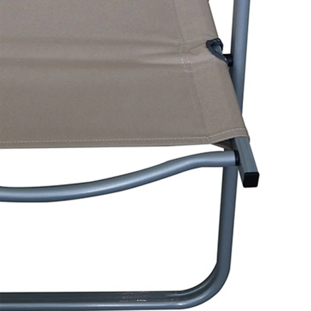 FIELD&CAMP Low Flat Camping Chair - Khaki - ONE SIZE