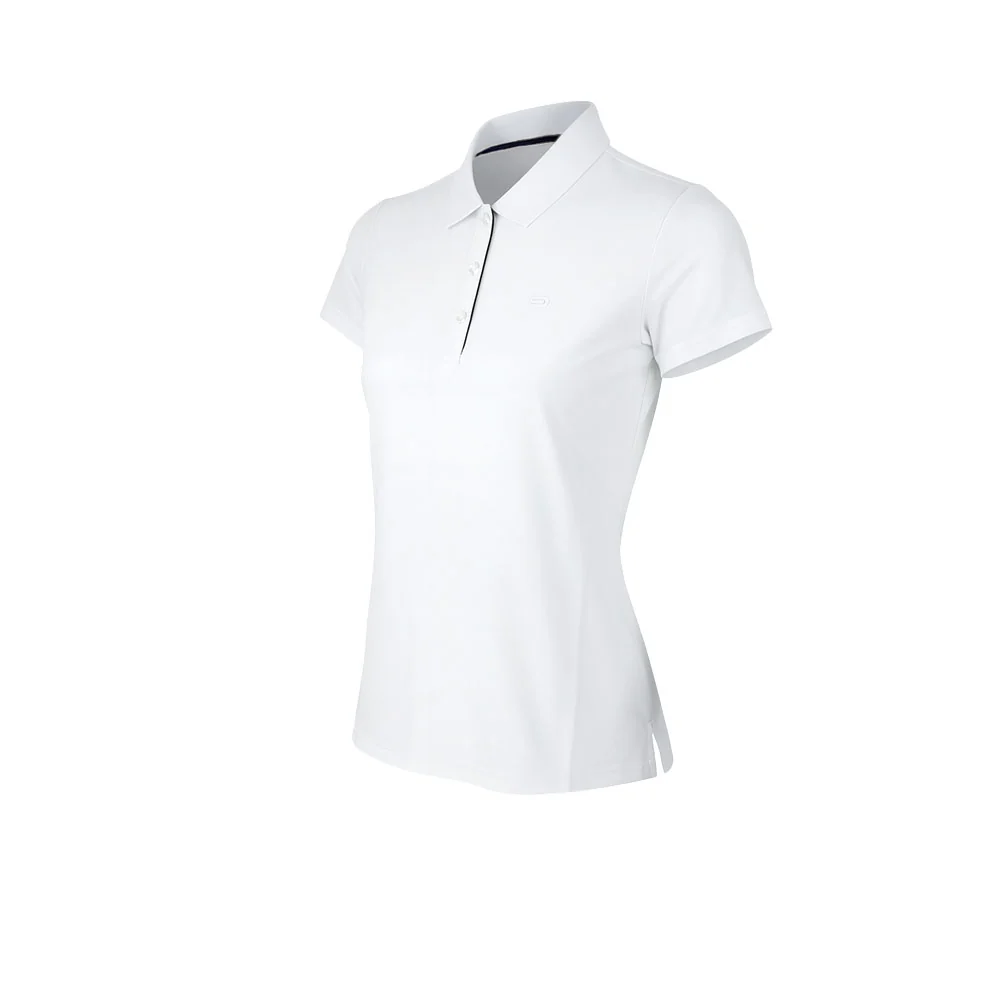 Женское поло для гольфа 9NINE Basic — цвет белый, размер L (американский размер)