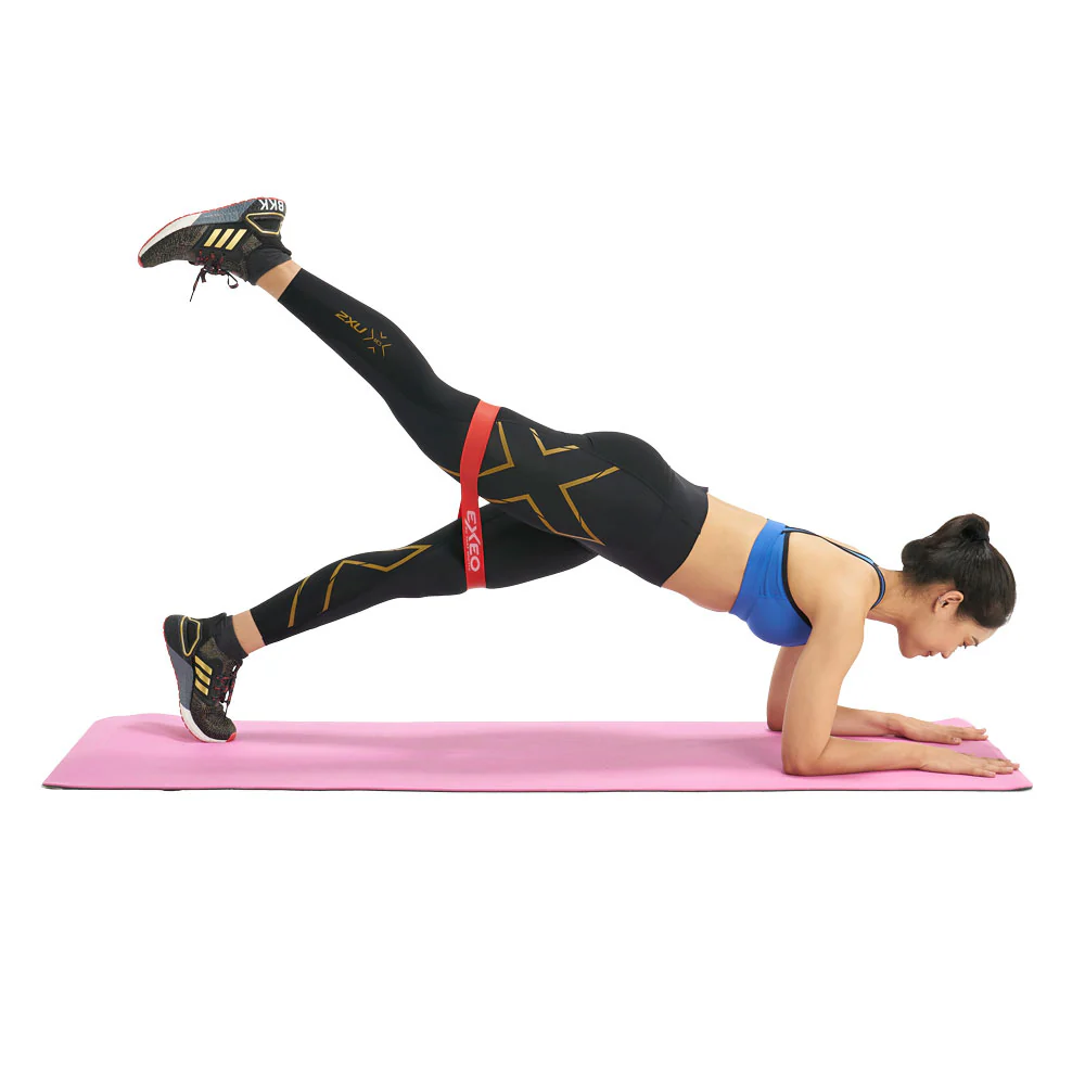 EXEO Mini Band แถบยางบริหารแบบห่วงสั้น สีแดง/เหลือง คู่ - Multi color - ONE SIZE