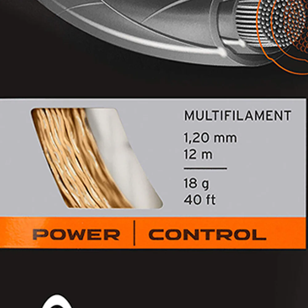 HEAD Rip Control Set 16 Tennis String - Cream - ONE SIZE