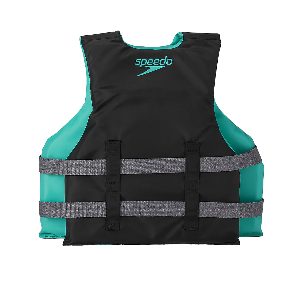 SPEEDO Youth Nylon PFD Kids Life Jacket - Black - ONE SIZE