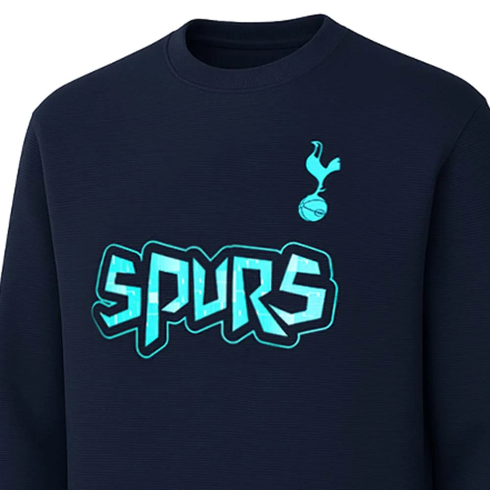 SPURS Navy Men's Sweatshirt - Blue - 2XL (UK SIZE)