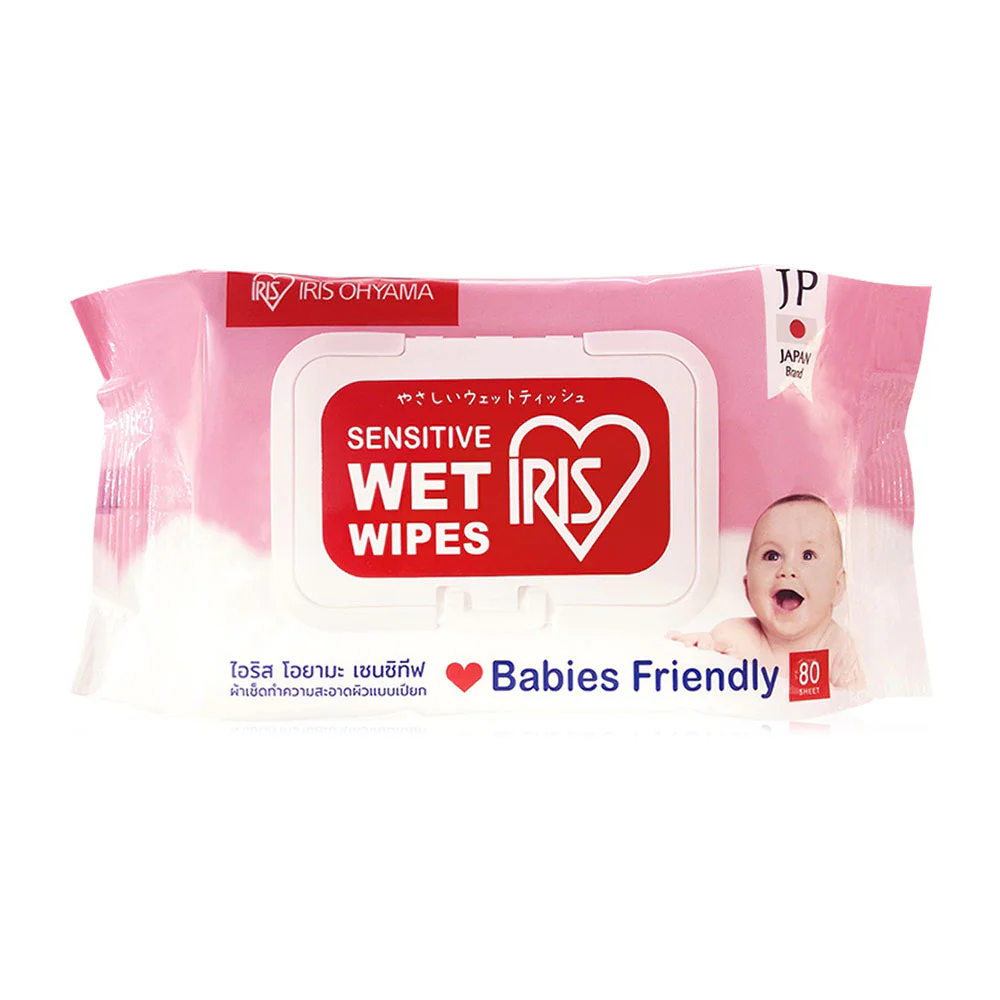 IRIS OHYAMA Sensitive Wet Wipes 80 Sheets
