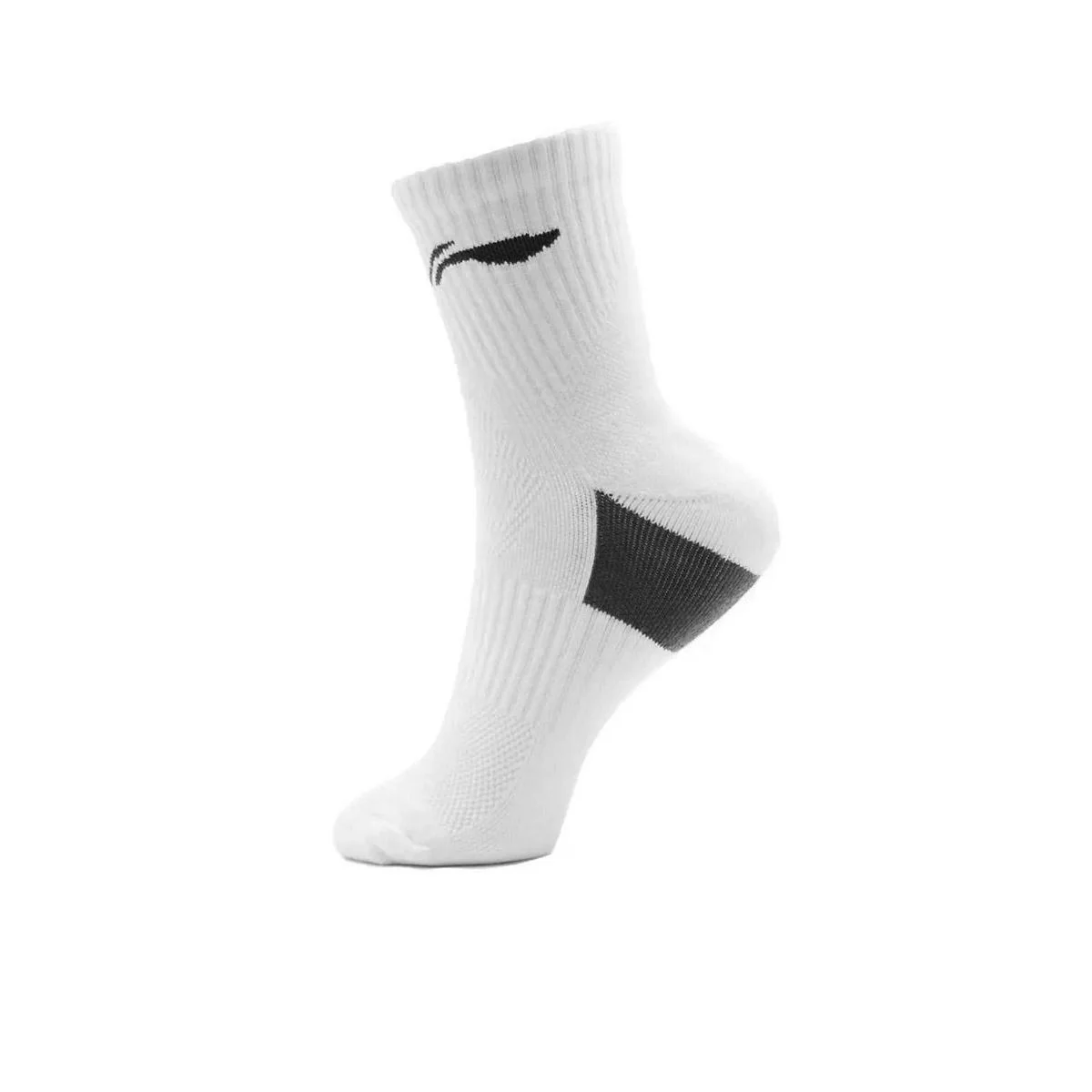 LI-NING AWLR234-3 Unisex Badminton Socks - White - ONE SIZE