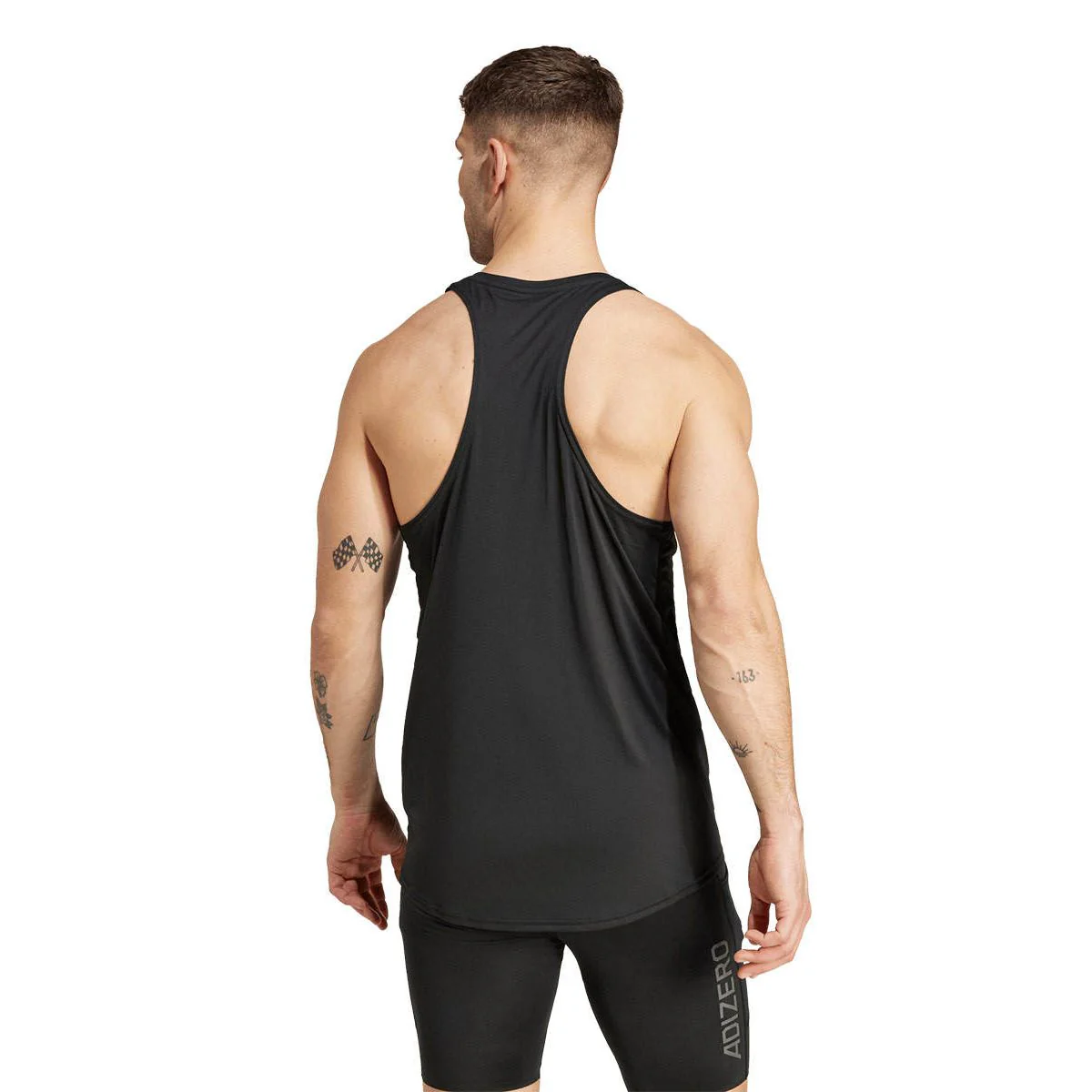 ADIDAS Adizero Essentials Men's Running Tank - Black - 2XL (ASIAN SIZE)
