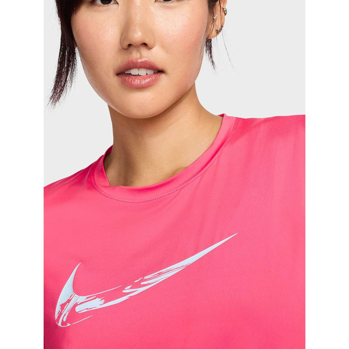 Женская беговая футболка Nike One Dri-FIT Graphic — цвет красный, размер L (американский размер)