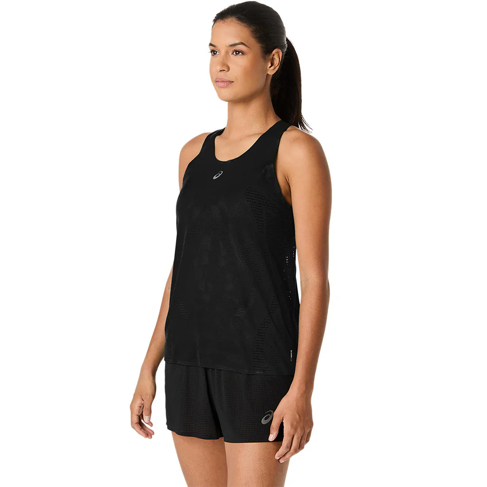 ASICS Metarun Women's Running Tank - Black - L (ASIAN SIZE)