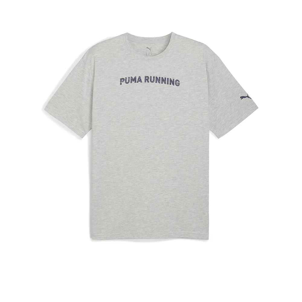 PUMA  Run Graphic Oversize Men's Running T-Shirt - Grey - L (UK SIZE)