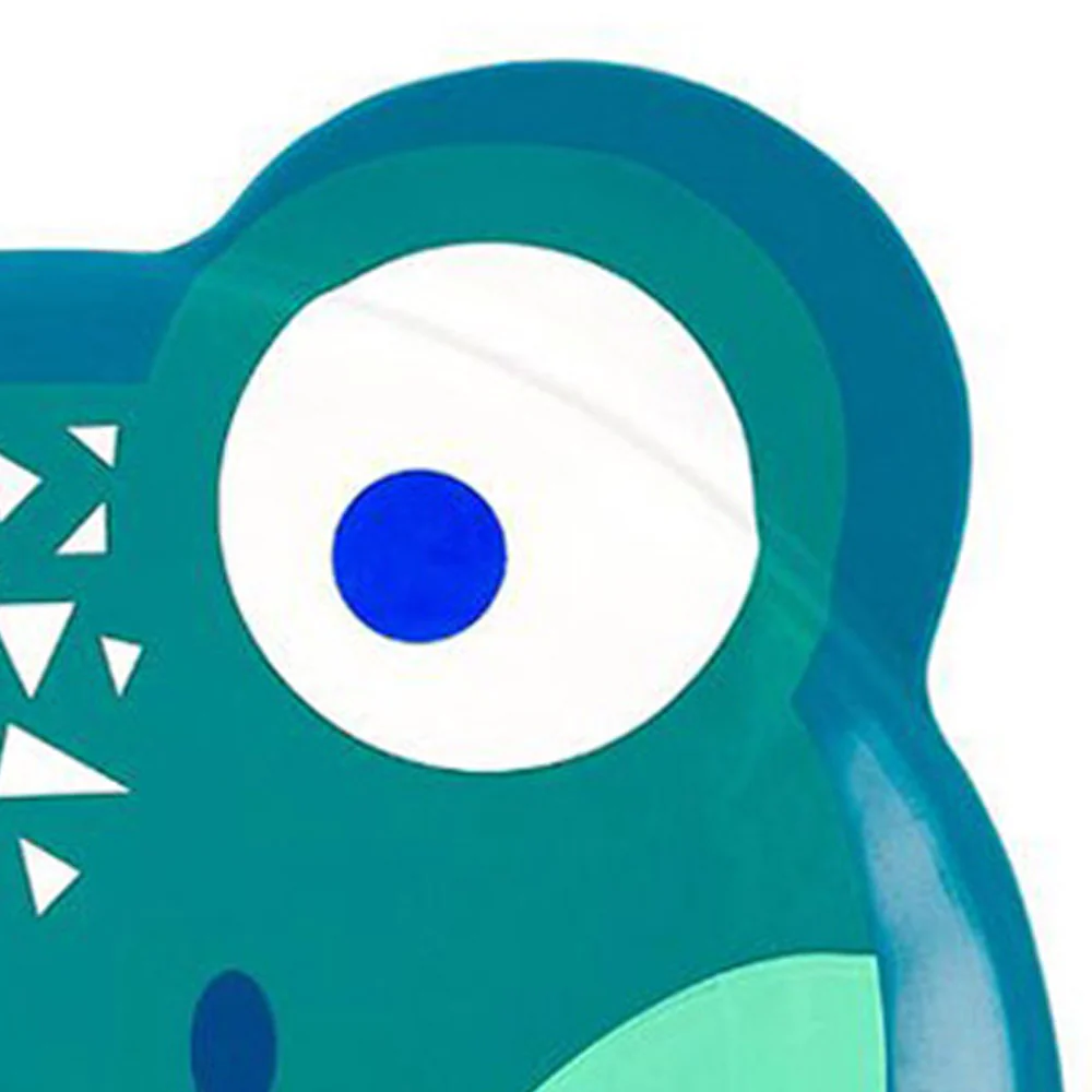 SPEEDO Junior Croc Printed Character Kids Swim Cap - Green - ONE SIZE