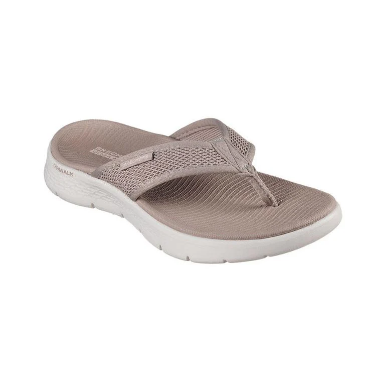 Skechers Go Walk Flex — цвет коричневый, размер US 10, Sun-Kissed Women's Sandals
