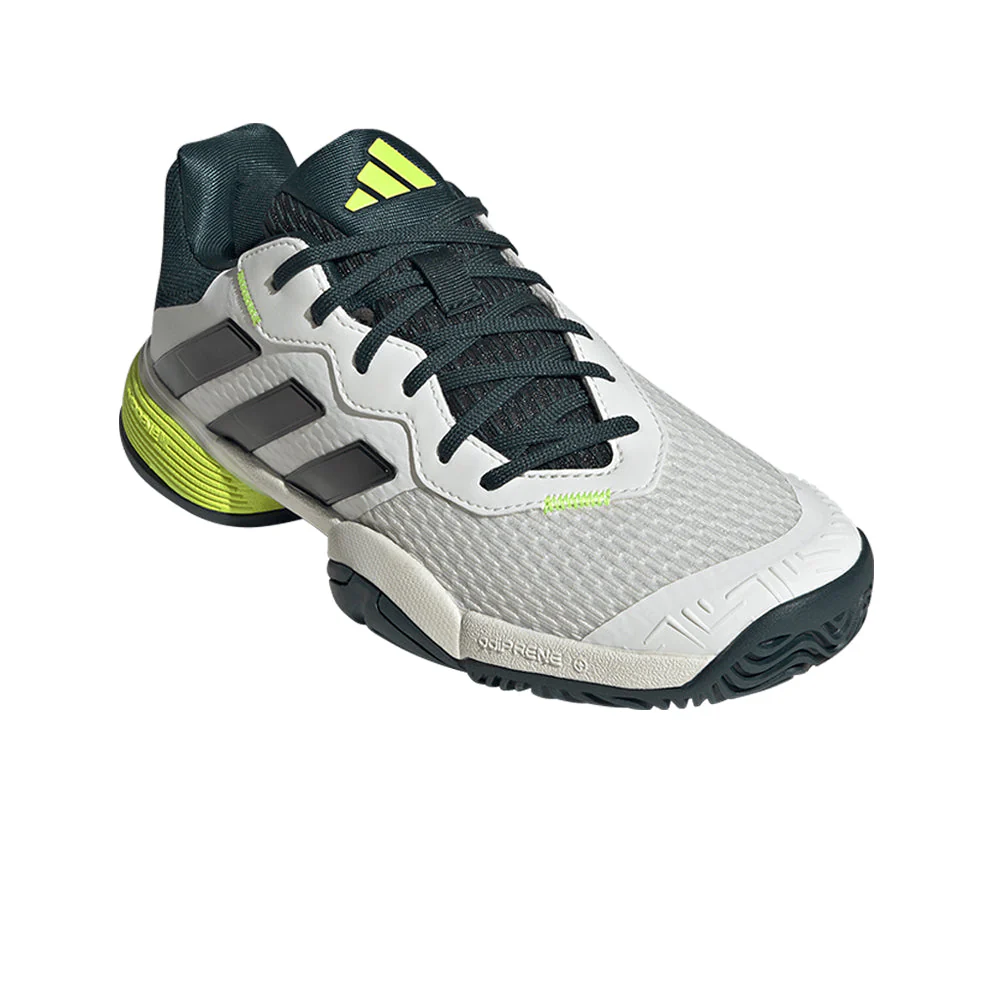 ADIDAS Barricade Kids Tennis Shoes - White - UK 1