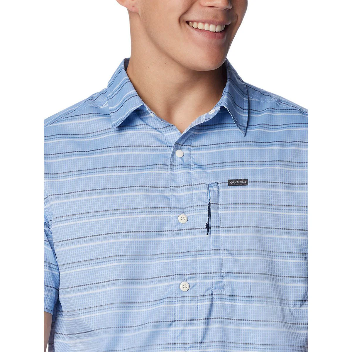 COLUMBIA Silver Ridge™ Utility Lite Novelty Men's Shirt - Blue - 2XL (US SIZE)