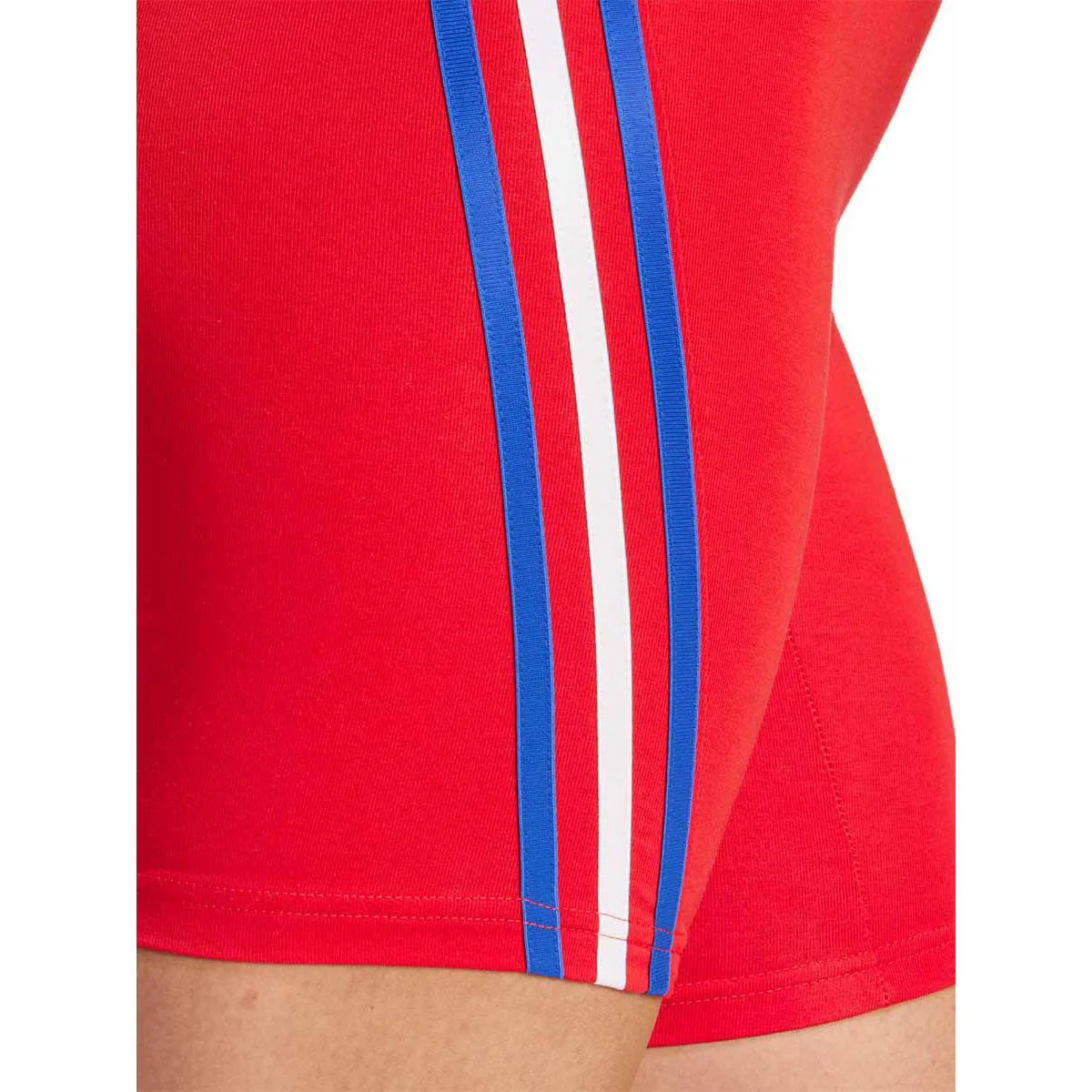 ADIDAS Future Icons 3-Stripes Biker Women's Lifestyle Shorts - Red - 2XL (ASIAN SIZE)
