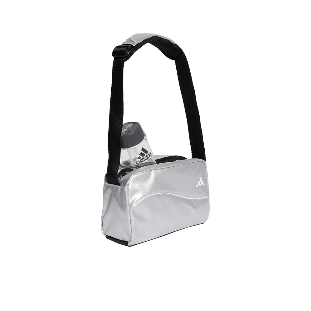 ADIDAS Glow Mini Duffel Unisex Crossbody Bag - Silver - ONE SIZE
