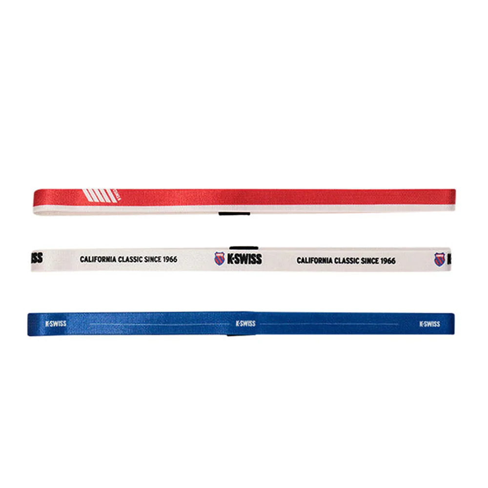 K-SWISS KSWFW24HB3PC Unisex Headband (3 Pairs)
