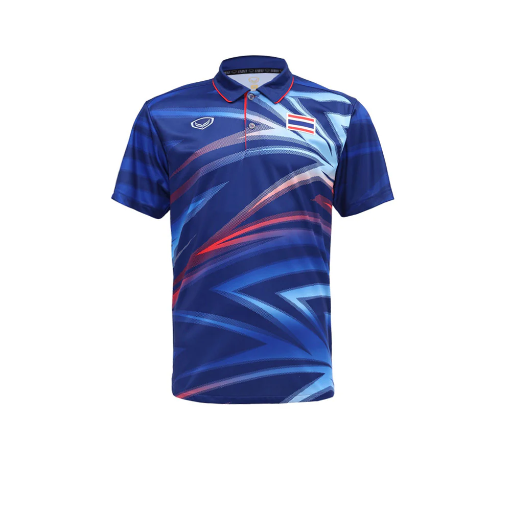 GRAND SPORT Thai National Team Sea Games 2025 Men's Polo Shirt - Blue - 2XL (ASIAN SIZE)