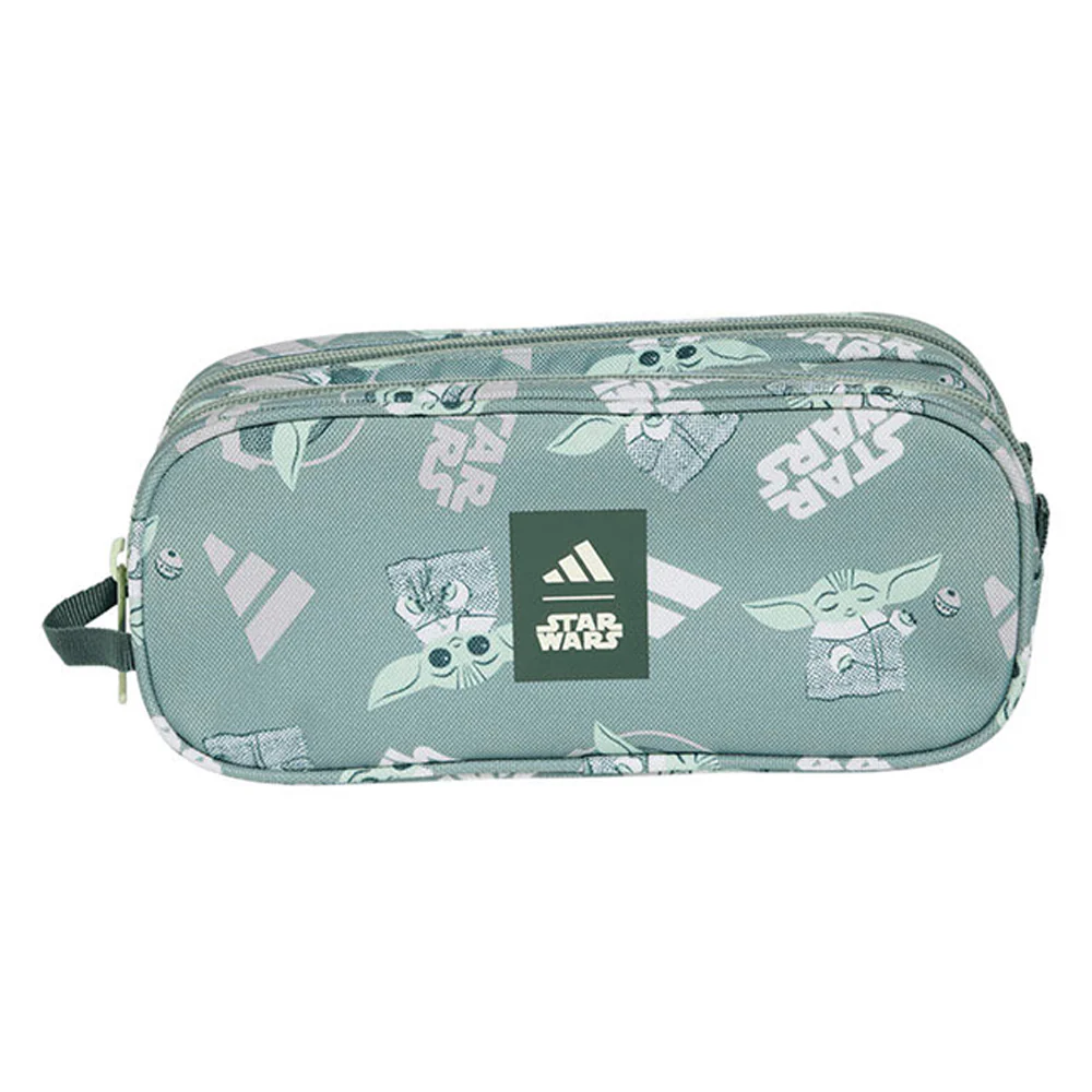 ADIDAS Star Wars Mandalorian Allover Print Kids Pencil Case - Green - ONE SIZE
