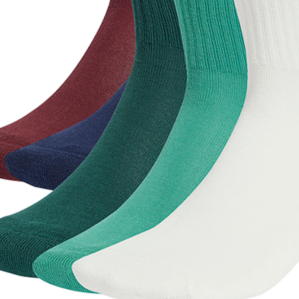 ADIDAS ORIGINALS Trefoil Cushion Crew Unisex Socks (6 Pairs) - Multi Color - L (US SIZE)