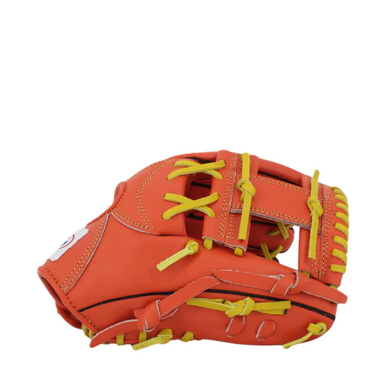 FBT Softball Gloves ถุงมือซอฟบอล Two-Piece 11.75 นิ้ว หนังแท้ Orange74426 - Orange - One size